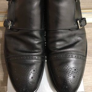 Antonio Maurizi Men’s black leather shoes 13/46